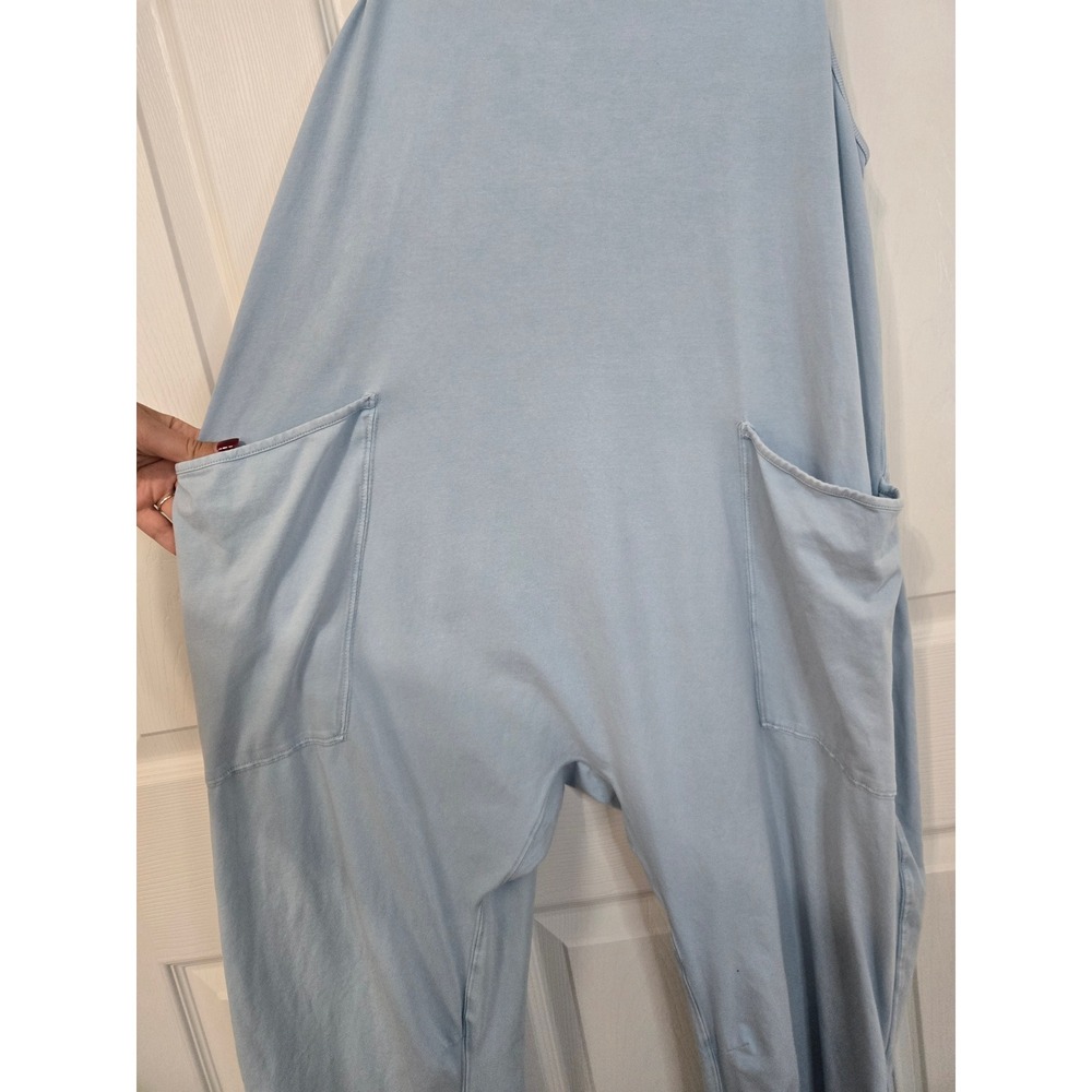 Free People Movement Hot Shot Onesie Light Blue Jumpsuit Small - Picture 2 of 7